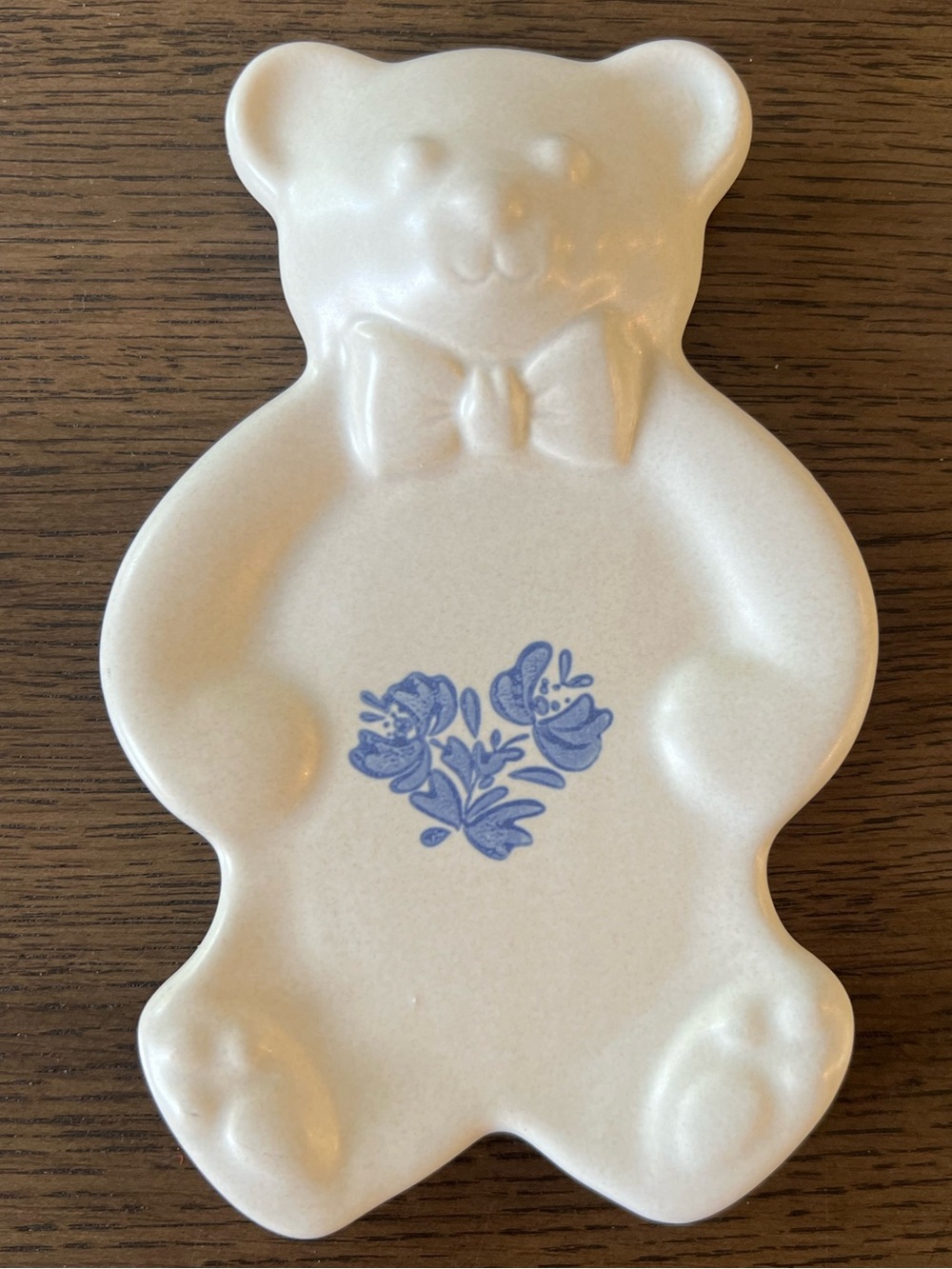 Pfaltzgraff Yorktowne Bear Spoon Rest Stoneware EUC